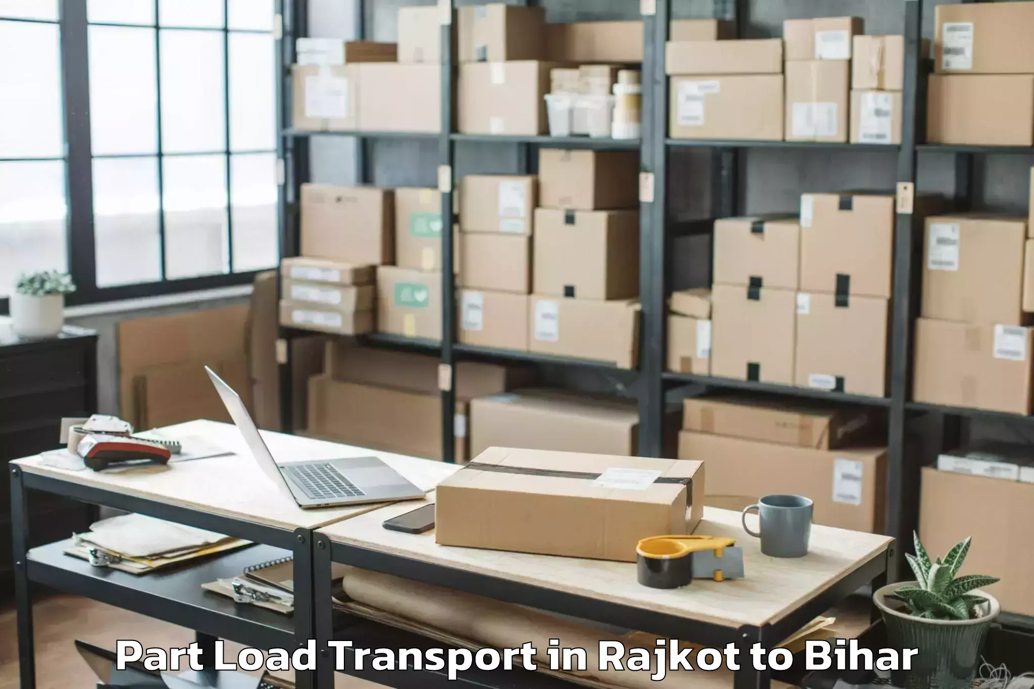 Efficient Rajkot to Shamho Akha Kurha Part Load Transport